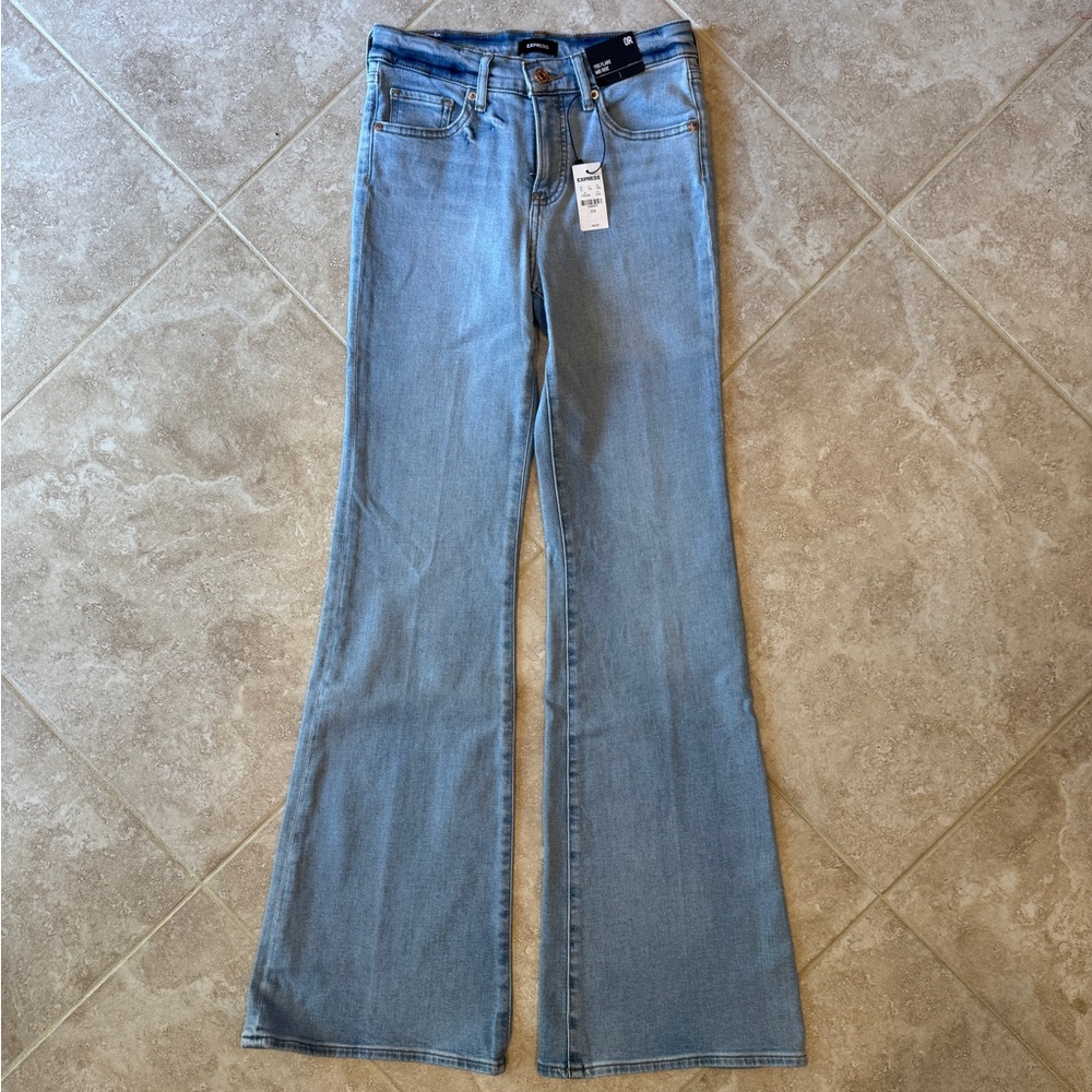 Express 70’s Mid-Rise Flare Jeans